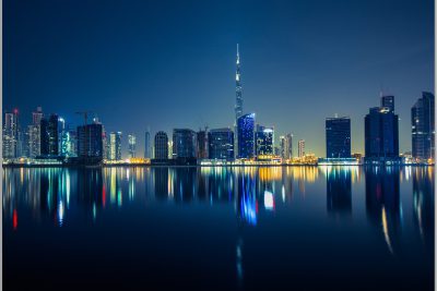 LED Bild Dubai City