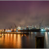 LED Bild Hamburger Hafen Docks