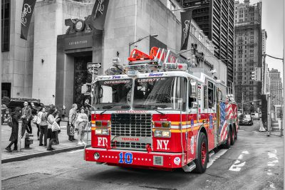 LED Bild Feuerwehr New York FD NYC