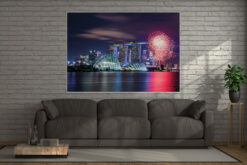 Wall Art Skyline Singapur