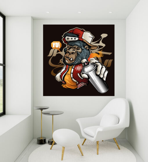 LED Bild Affe