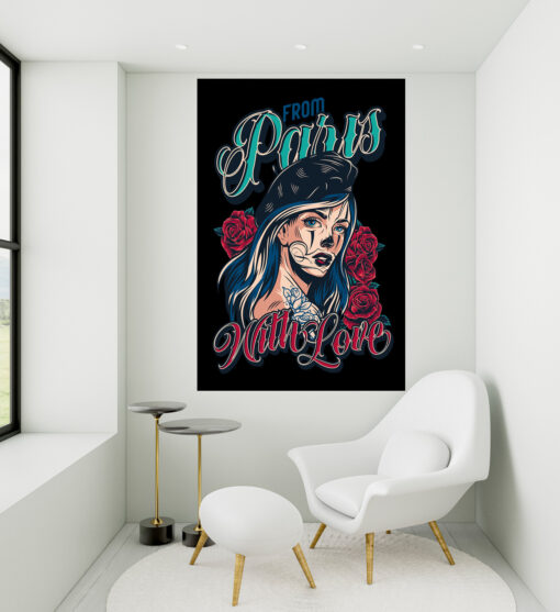 LED Bild Paris Tattoo