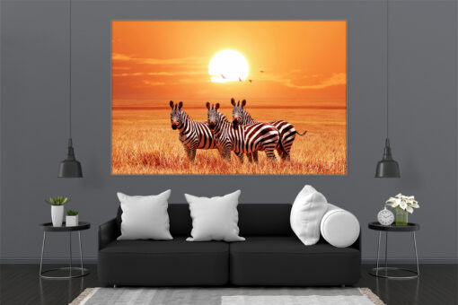 LED Bild Zebras