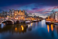 LED Bild Amsterdam Kanal