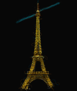 LED Bild Eiffelturm Art