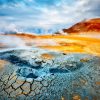 LED Bild Geysir Island