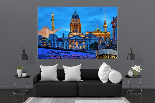 LED Bild Berlin Collage