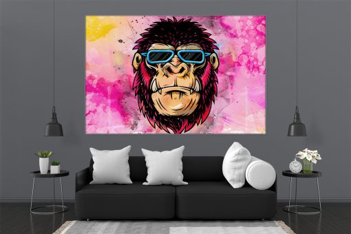 LED Bild Cooler Affe