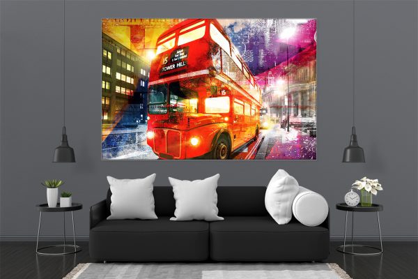 LED Bild London Bus Art