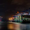 LED Bild Hamburg Hafen