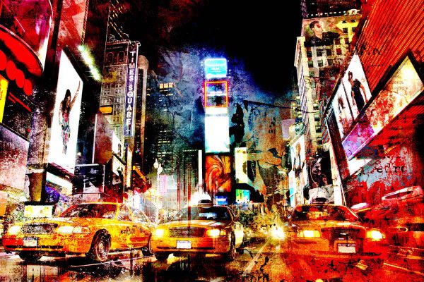 LED Bild New York City Art