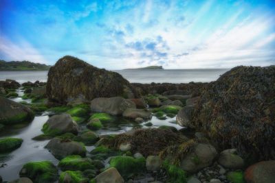 LED Bild Küste Schottland