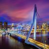 LED Bild Rotterdam Skyline