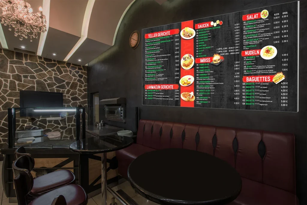 Großformat LED Bild Restaurant