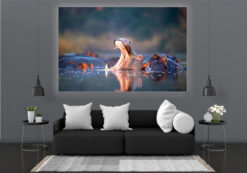 LED Bild Hippo