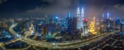 LED Bild Panorama Kuala Lumpur