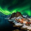 LED Bild Lofoten Nordlicht