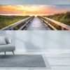 LED Panorama Bild Shore Sunset