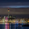 LED Bild Dortmund bei Nacht