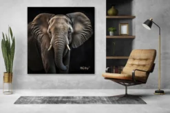 LED Bild Afrikanischer Elefant