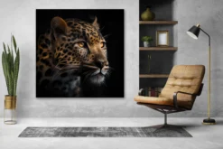 LED Bild Leopard